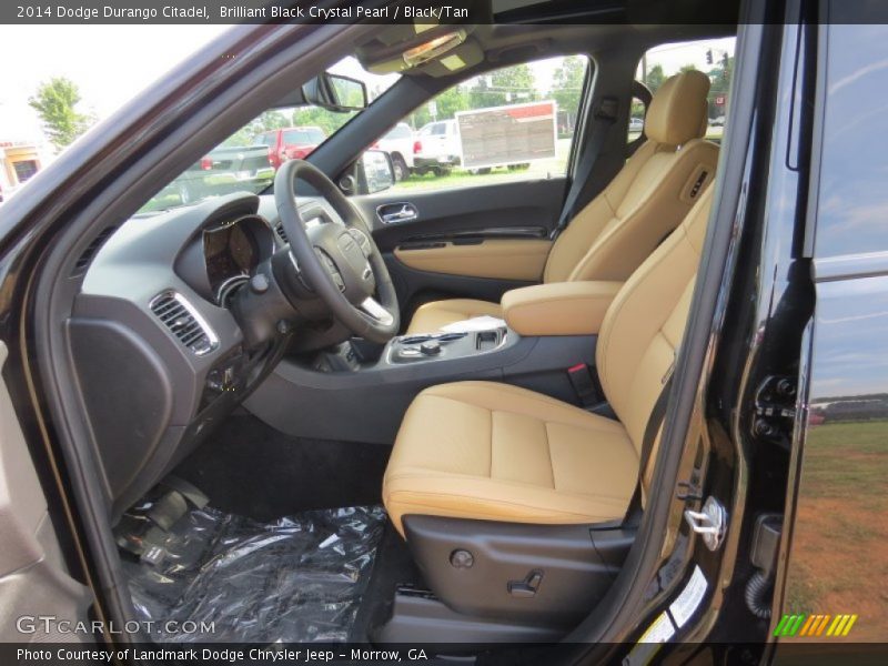 Brilliant Black Crystal Pearl / Black/Tan 2014 Dodge Durango Citadel