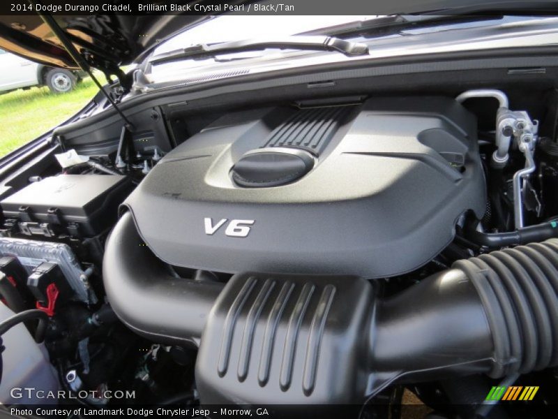 Brilliant Black Crystal Pearl / Black/Tan 2014 Dodge Durango Citadel