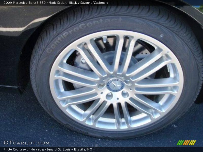 Black / Savanna/Cashmere 2009 Mercedes-Benz S 550 4Matic Sedan