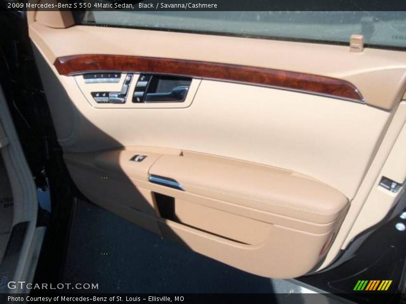 Black / Savanna/Cashmere 2009 Mercedes-Benz S 550 4Matic Sedan