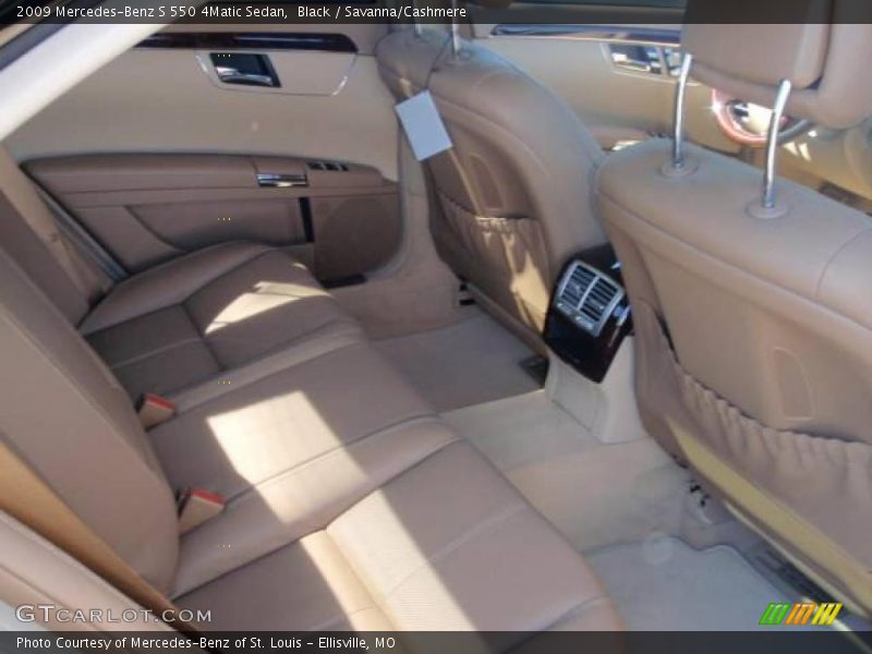 Black / Savanna/Cashmere 2009 Mercedes-Benz S 550 4Matic Sedan