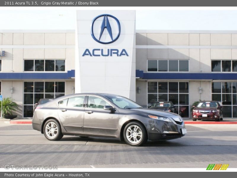 Grigio Gray Metallic / Ebony Black 2011 Acura TL 3.5