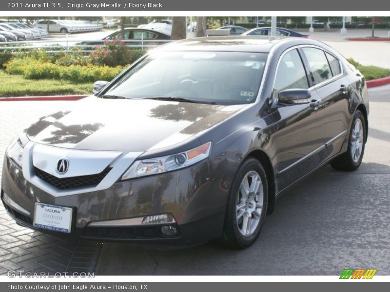 Grigio Gray Metallic / Ebony Black 2011 Acura TL 3.5