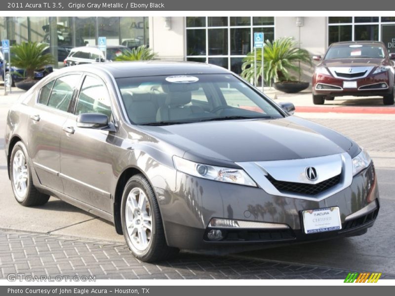 Grigio Gray Metallic / Ebony Black 2011 Acura TL 3.5