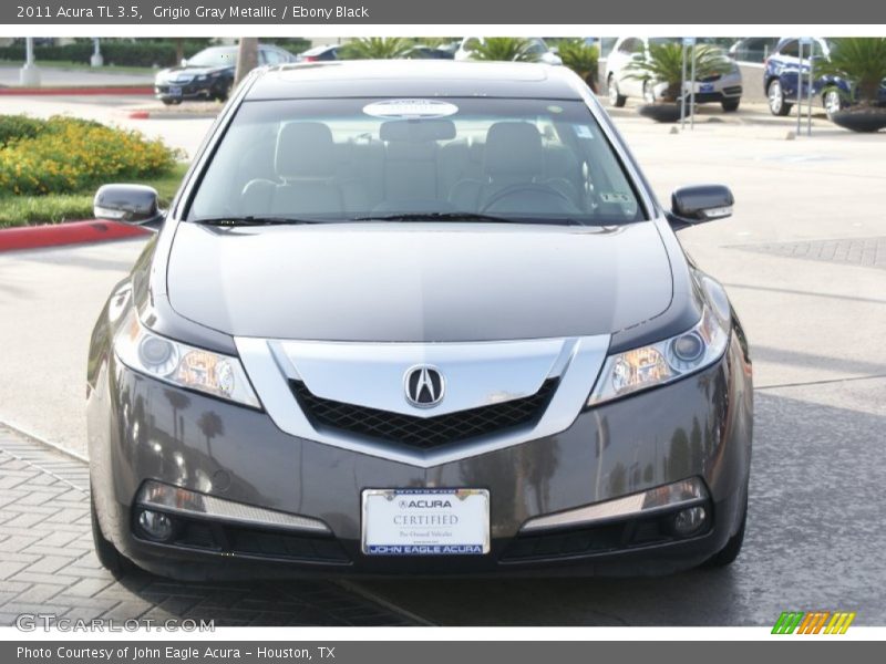Grigio Gray Metallic / Ebony Black 2011 Acura TL 3.5