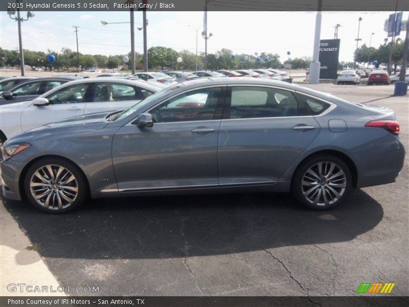 Parisian Gray / Black 2015 Hyundai Genesis 5.0 Sedan