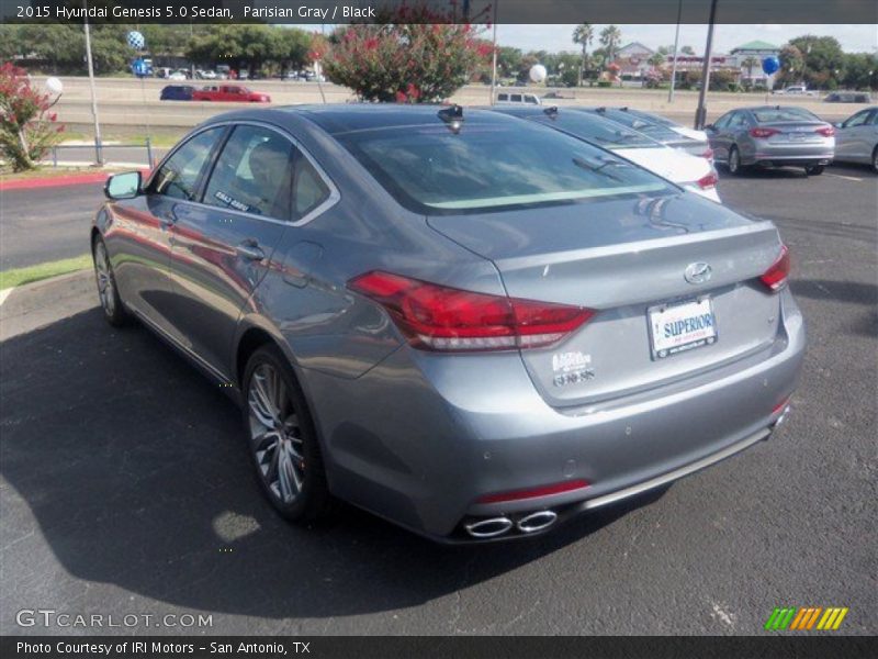 Parisian Gray / Black 2015 Hyundai Genesis 5.0 Sedan