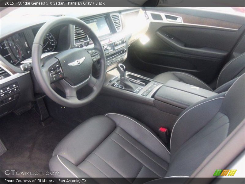 Parisian Gray / Black 2015 Hyundai Genesis 5.0 Sedan