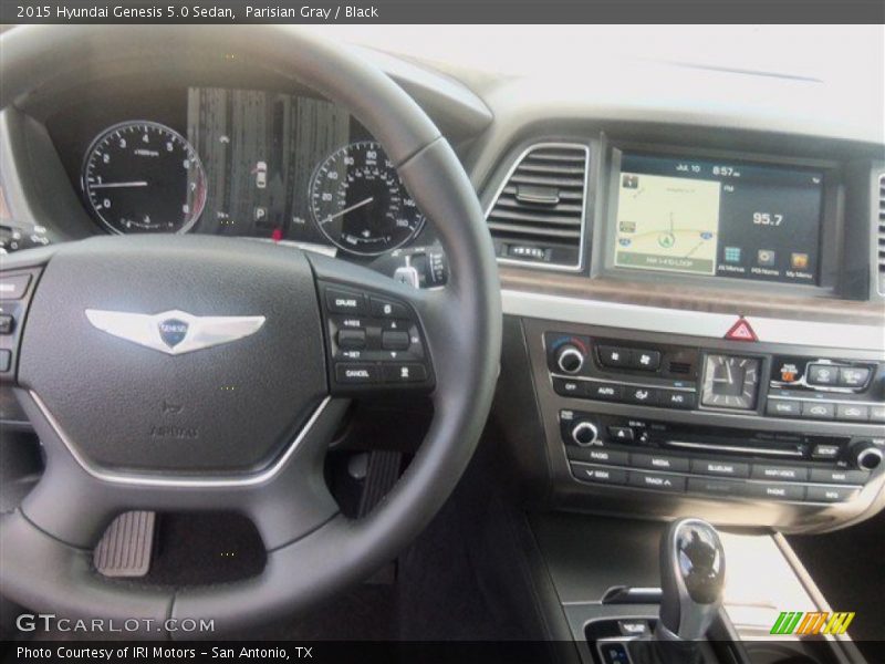 Parisian Gray / Black 2015 Hyundai Genesis 5.0 Sedan