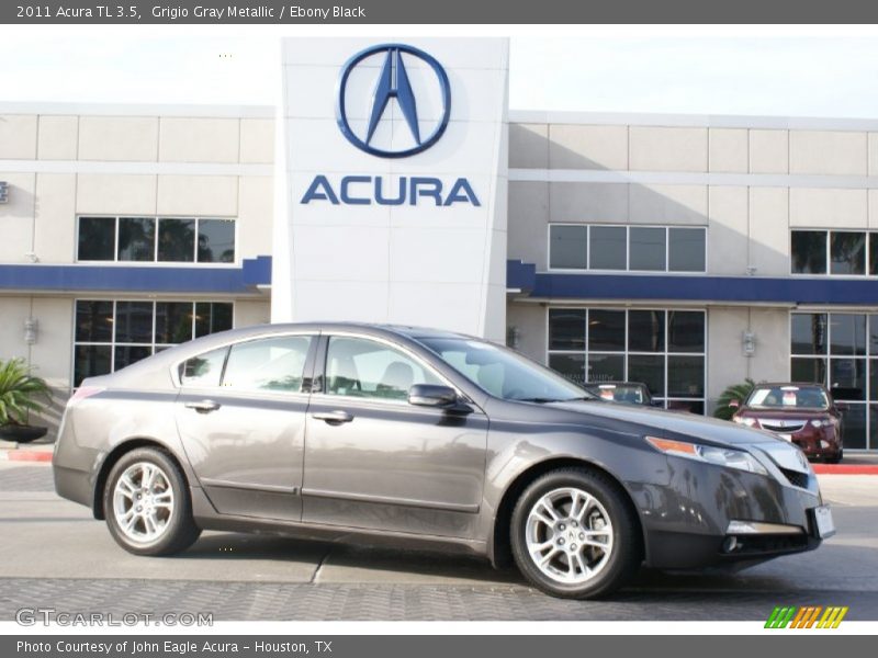 Grigio Gray Metallic / Ebony Black 2011 Acura TL 3.5