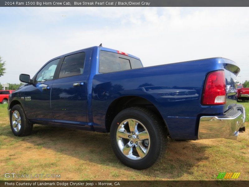 Blue Streak Pearl Coat / Black/Diesel Gray 2014 Ram 1500 Big Horn Crew Cab