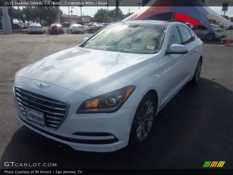 Casablanca White / Beige 2015 Hyundai Genesis 3.8 Sedan