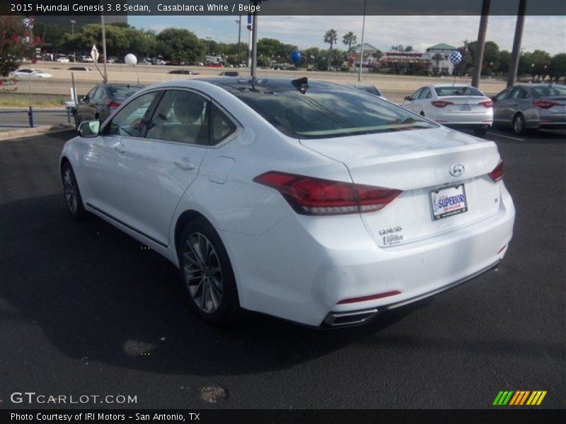 Casablanca White / Beige 2015 Hyundai Genesis 3.8 Sedan