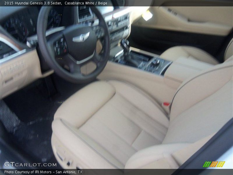 Casablanca White / Beige 2015 Hyundai Genesis 3.8 Sedan