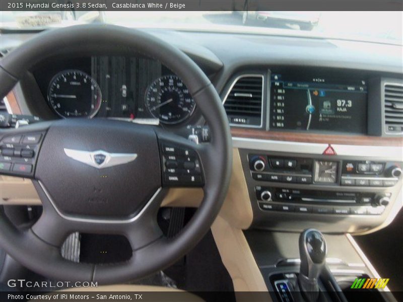 Casablanca White / Beige 2015 Hyundai Genesis 3.8 Sedan