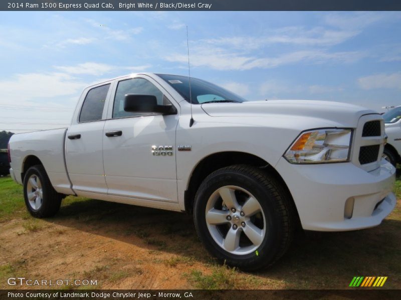 Bright White / Black/Diesel Gray 2014 Ram 1500 Express Quad Cab