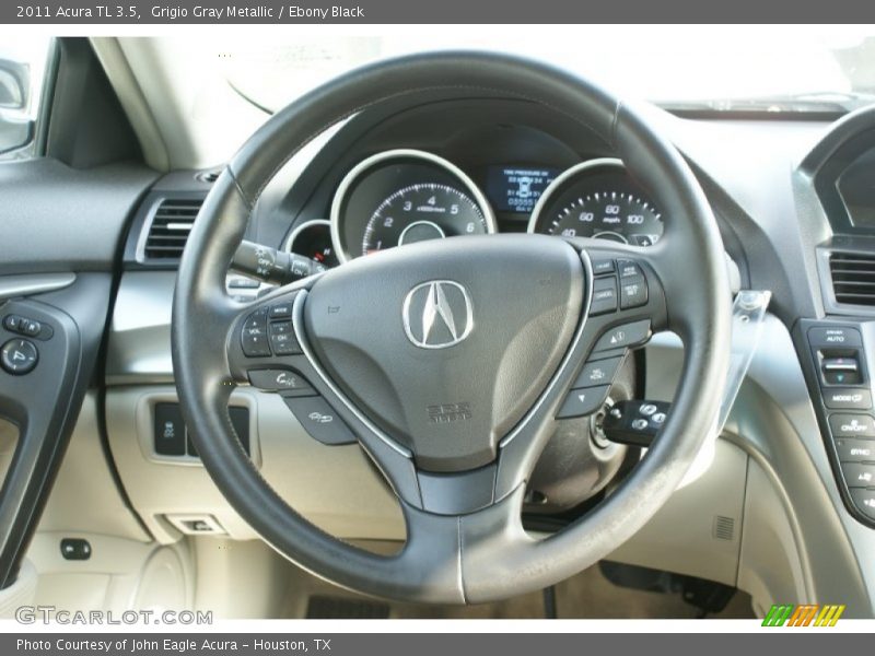 Grigio Gray Metallic / Ebony Black 2011 Acura TL 3.5