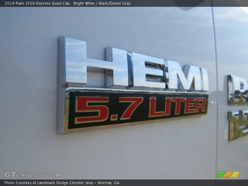 Bright White / Black/Diesel Gray 2014 Ram 1500 Express Quad Cab