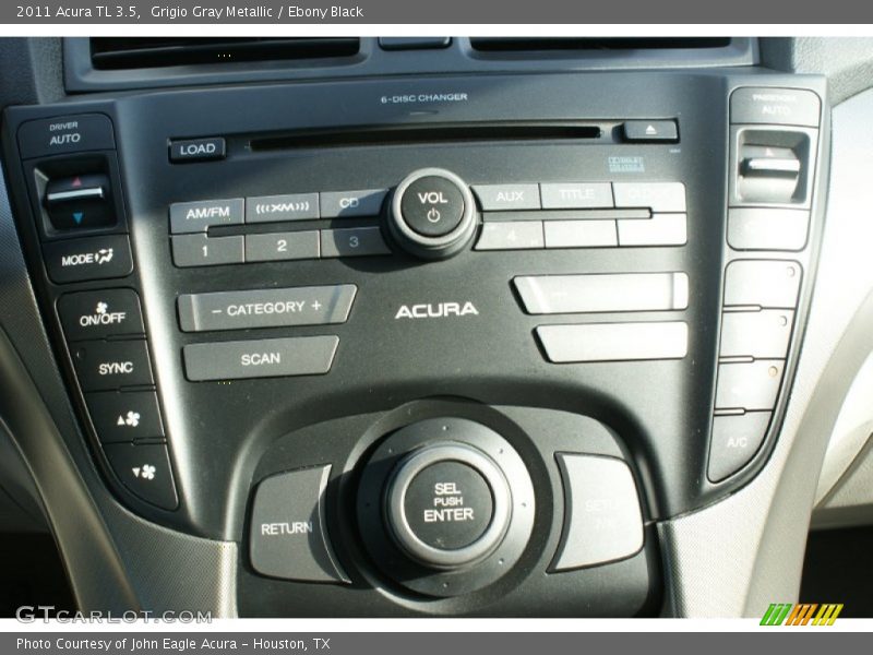 Grigio Gray Metallic / Ebony Black 2011 Acura TL 3.5