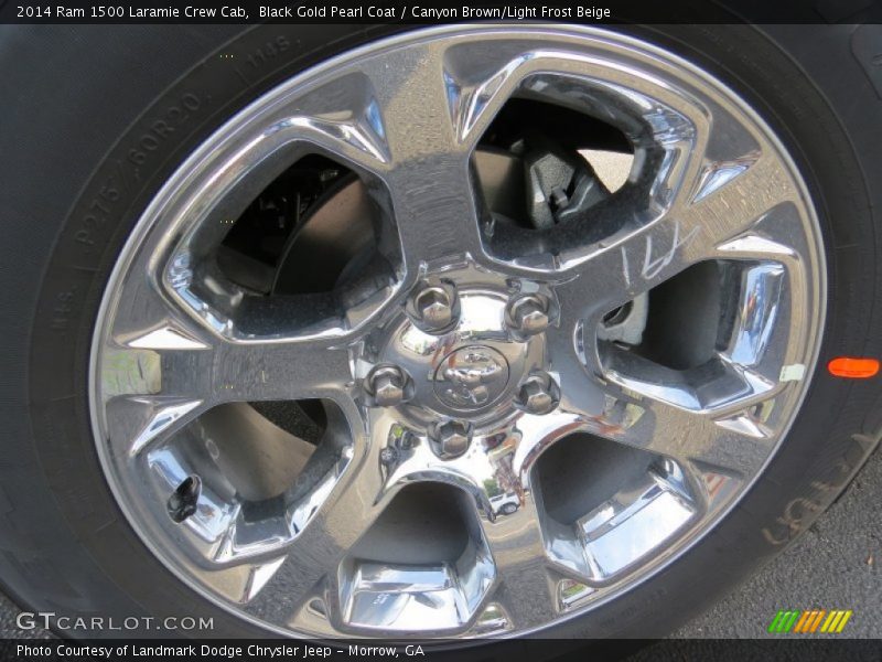 Black Gold Pearl Coat / Canyon Brown/Light Frost Beige 2014 Ram 1500 Laramie Crew Cab
