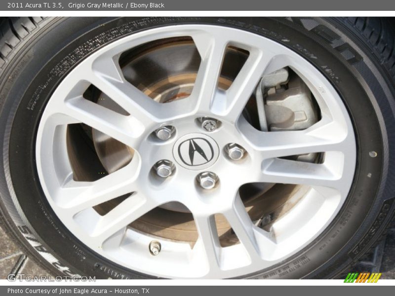 Grigio Gray Metallic / Ebony Black 2011 Acura TL 3.5