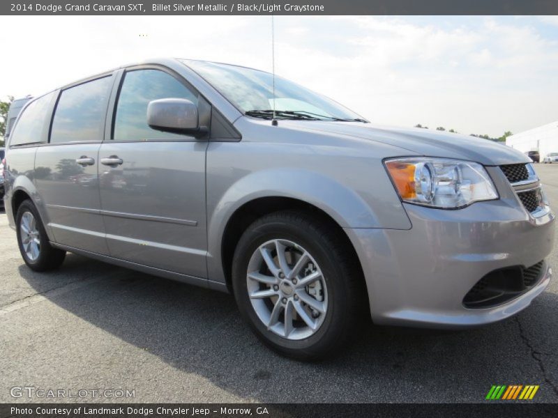 Billet Silver Metallic / Black/Light Graystone 2014 Dodge Grand Caravan SXT