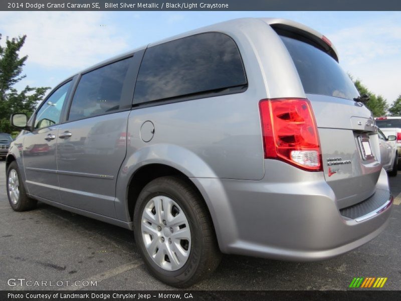 Billet Silver Metallic / Black/Light Graystone 2014 Dodge Grand Caravan SE