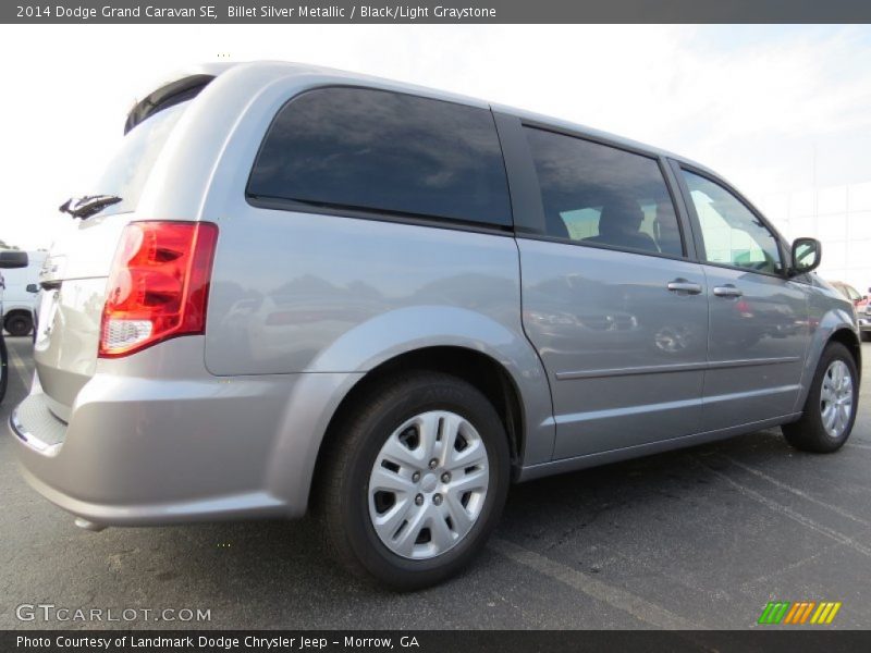 Billet Silver Metallic / Black/Light Graystone 2014 Dodge Grand Caravan SE