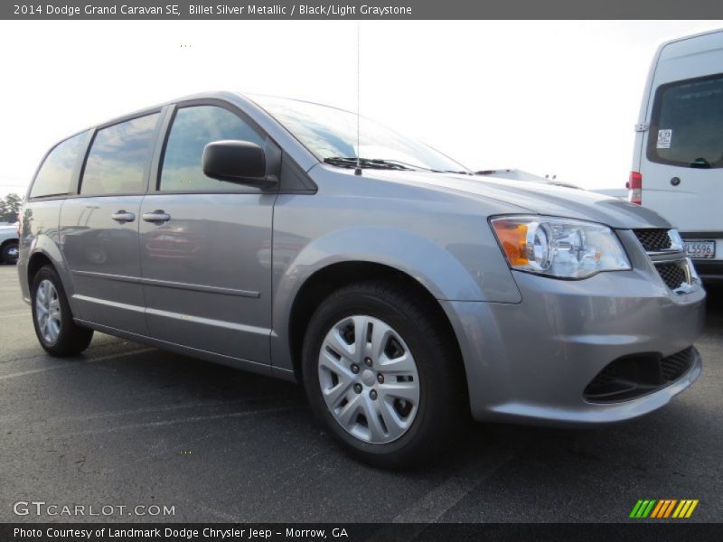 Billet Silver Metallic / Black/Light Graystone 2014 Dodge Grand Caravan SE