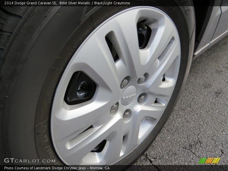 Billet Silver Metallic / Black/Light Graystone 2014 Dodge Grand Caravan SE