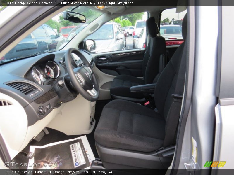 Billet Silver Metallic / Black/Light Graystone 2014 Dodge Grand Caravan SE