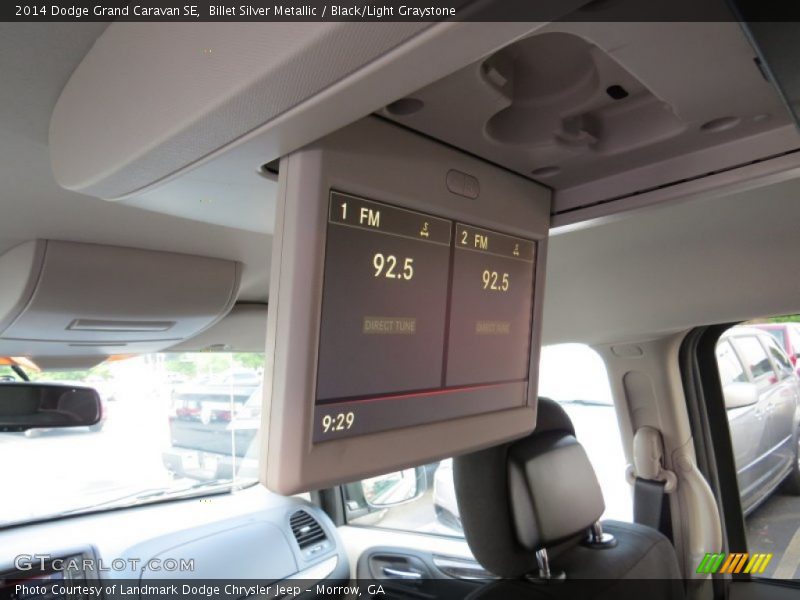Billet Silver Metallic / Black/Light Graystone 2014 Dodge Grand Caravan SE