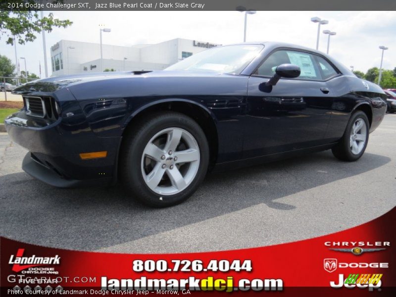 Jazz Blue Pearl Coat / Dark Slate Gray 2014 Dodge Challenger SXT
