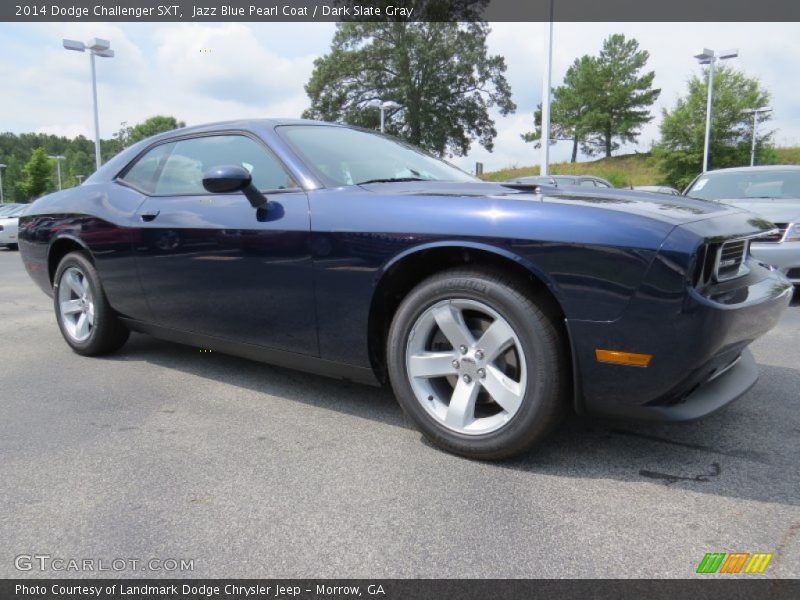 Jazz Blue Pearl Coat / Dark Slate Gray 2014 Dodge Challenger SXT