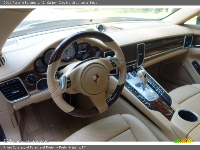 Carbon Grey Metallic / Luxor Beige 2011 Porsche Panamera 4S