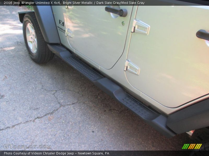Bright Silver Metallic / Dark Slate Gray/Med Slate Gray 2008 Jeep Wrangler Unlimited X 4x4