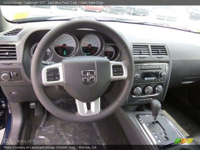 Jazz Blue Pearl Coat / Dark Slate Gray 2014 Dodge Challenger SXT