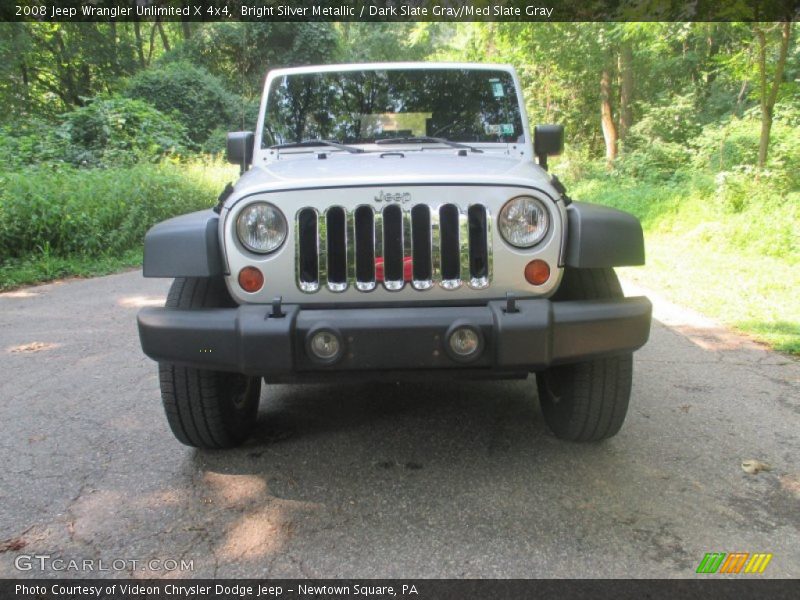 Bright Silver Metallic / Dark Slate Gray/Med Slate Gray 2008 Jeep Wrangler Unlimited X 4x4