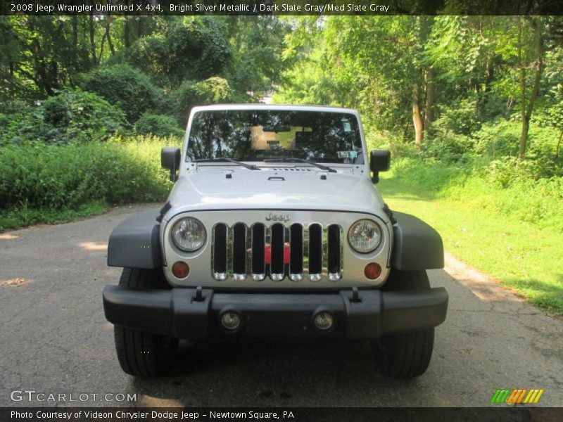 Bright Silver Metallic / Dark Slate Gray/Med Slate Gray 2008 Jeep Wrangler Unlimited X 4x4