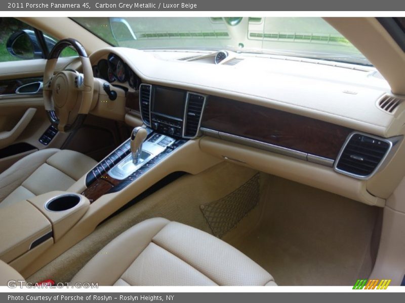 Carbon Grey Metallic / Luxor Beige 2011 Porsche Panamera 4S
