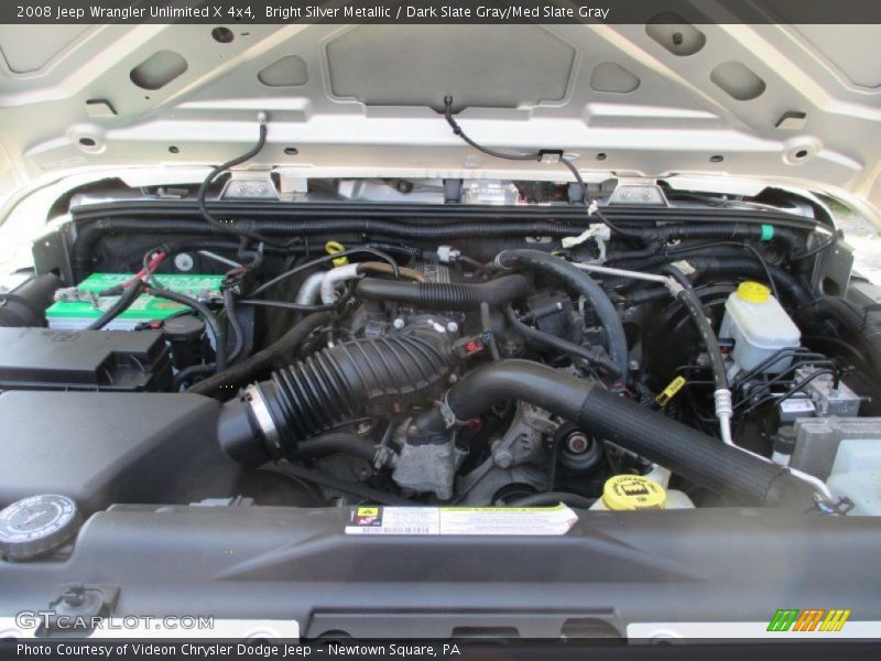 Bright Silver Metallic / Dark Slate Gray/Med Slate Gray 2008 Jeep Wrangler Unlimited X 4x4