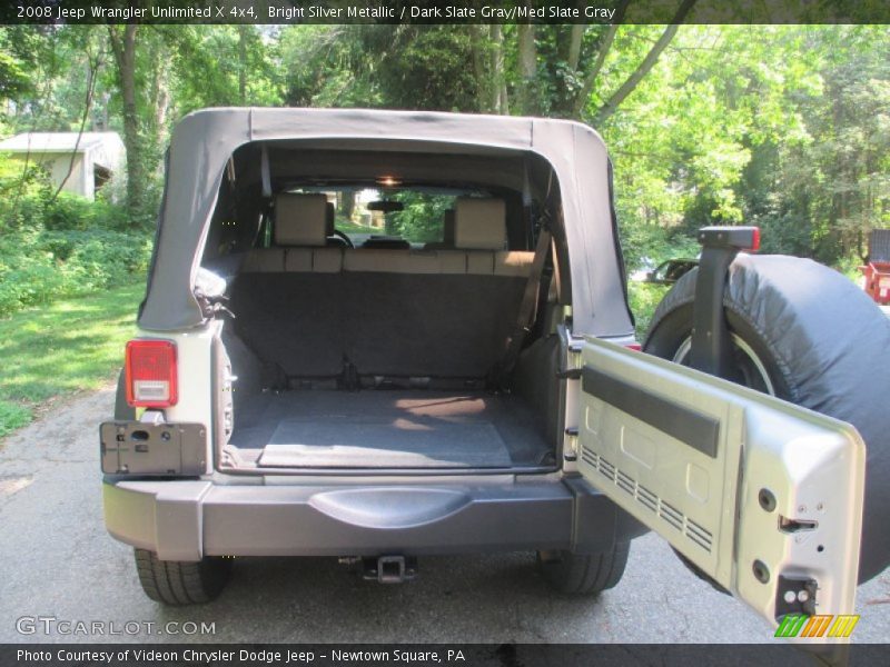 Bright Silver Metallic / Dark Slate Gray/Med Slate Gray 2008 Jeep Wrangler Unlimited X 4x4