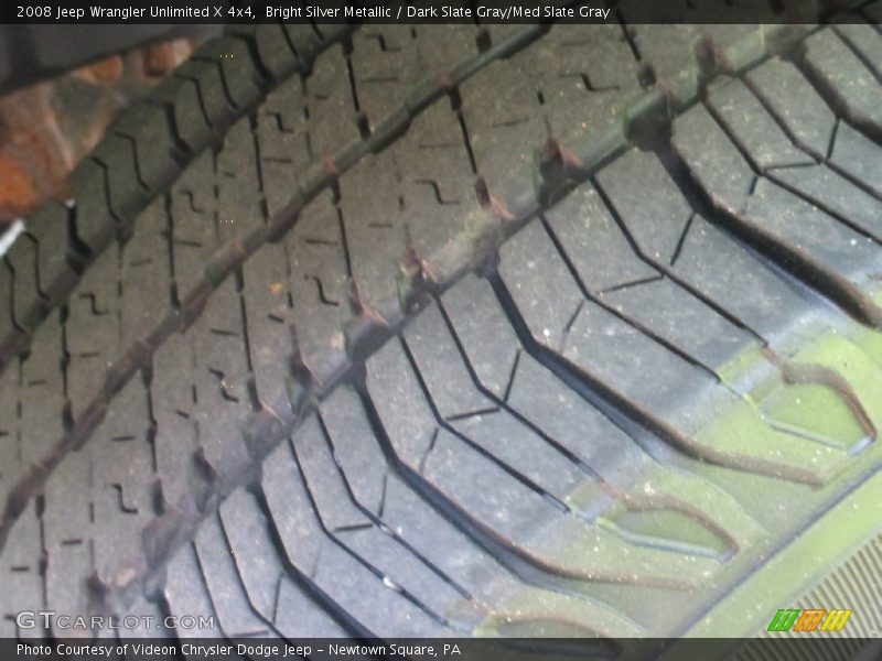 Bright Silver Metallic / Dark Slate Gray/Med Slate Gray 2008 Jeep Wrangler Unlimited X 4x4