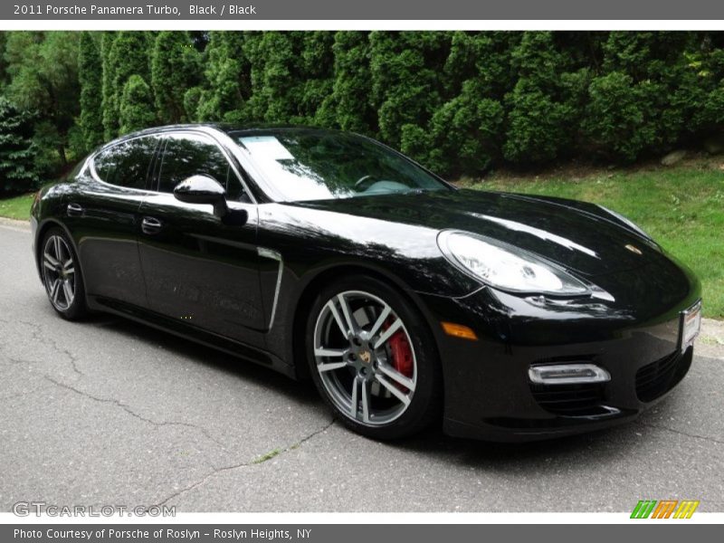 Black / Black 2011 Porsche Panamera Turbo