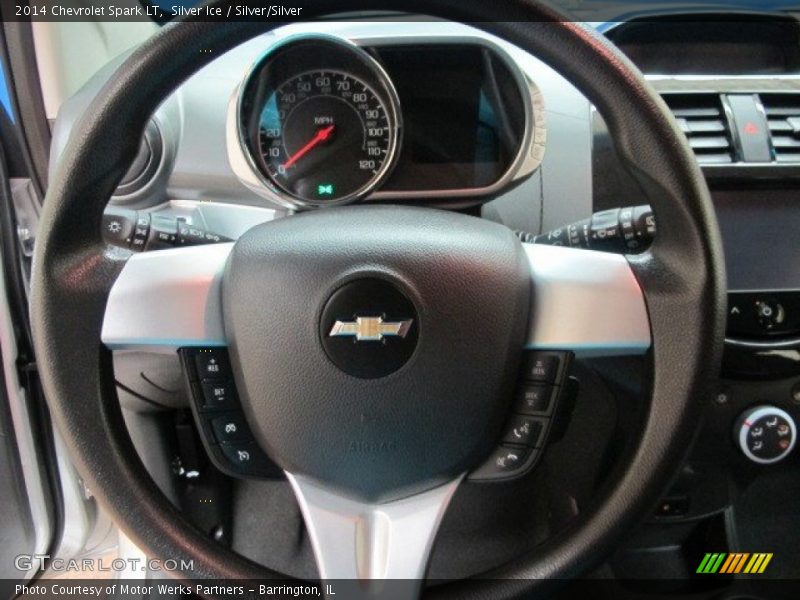 Silver Ice / Silver/Silver 2014 Chevrolet Spark LT