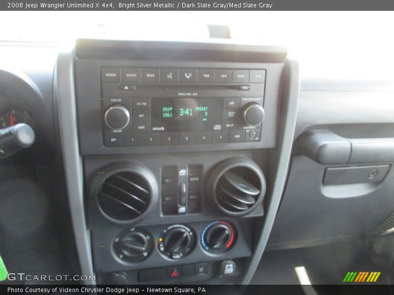 Bright Silver Metallic / Dark Slate Gray/Med Slate Gray 2008 Jeep Wrangler Unlimited X 4x4