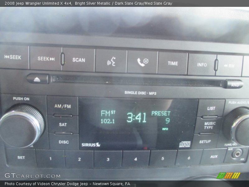 Bright Silver Metallic / Dark Slate Gray/Med Slate Gray 2008 Jeep Wrangler Unlimited X 4x4