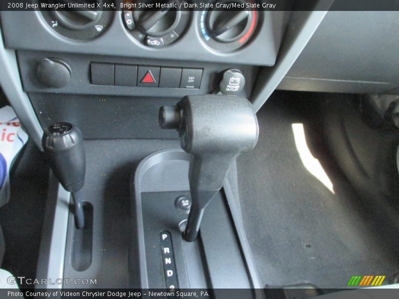 Bright Silver Metallic / Dark Slate Gray/Med Slate Gray 2008 Jeep Wrangler Unlimited X 4x4