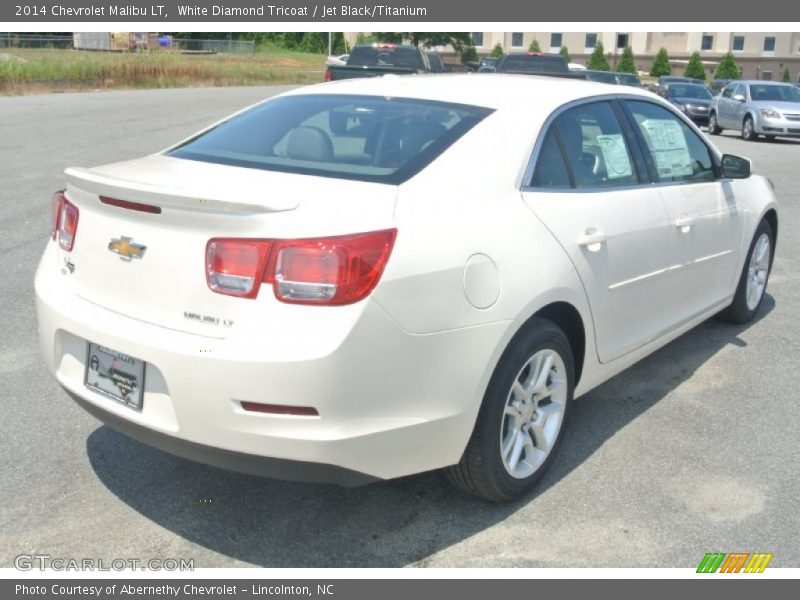 White Diamond Tricoat / Jet Black/Titanium 2014 Chevrolet Malibu LT