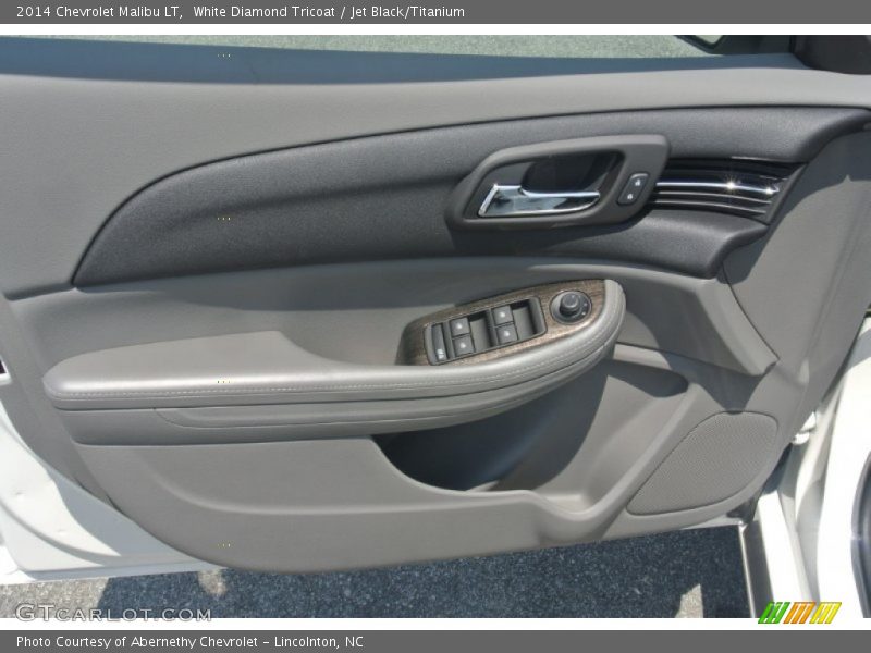 White Diamond Tricoat / Jet Black/Titanium 2014 Chevrolet Malibu LT